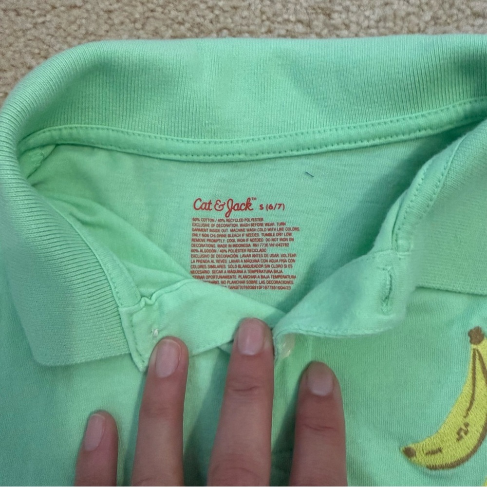 3/$25 Cat & Jack Banana Polo - Picture 4 of 4